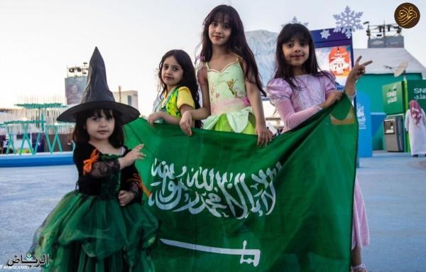 کاروان شادی مردم عربستان در پی پیروزی تاریخی مقابل آرژانتین